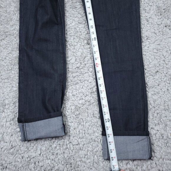 Prana Kara Rolled Skinny Jeans Denim Gray Size 6 28 Stretch Cuffed Low Rise - Picture 9 of 12